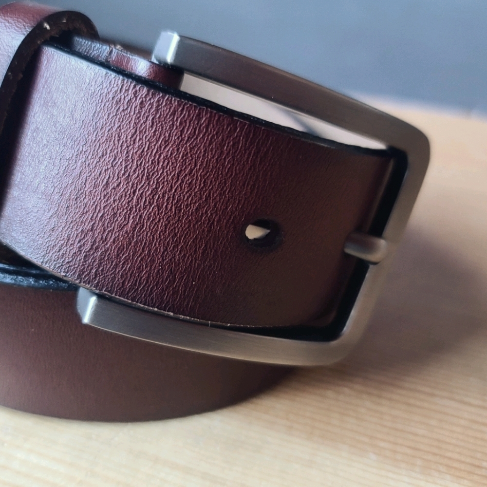 NWOT artisan brown leather belt W36